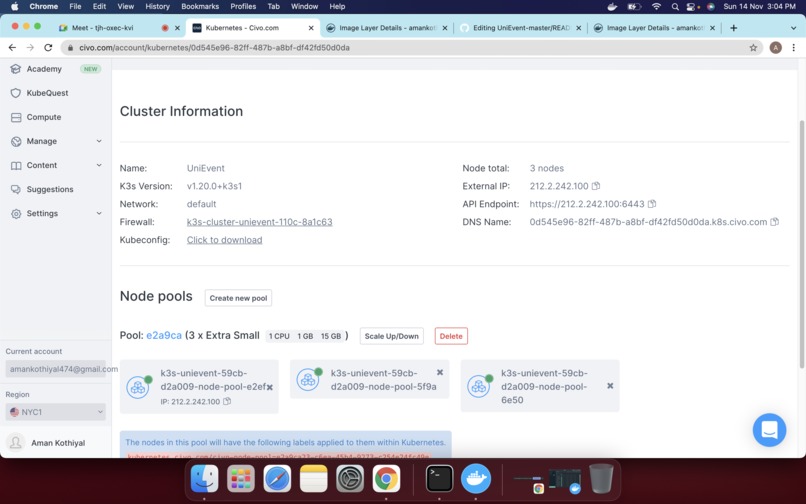 UniEvent – screenshot 2