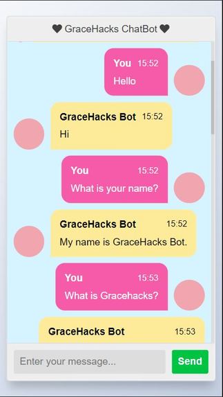 GraceHacks ChatBot – screenshot 1