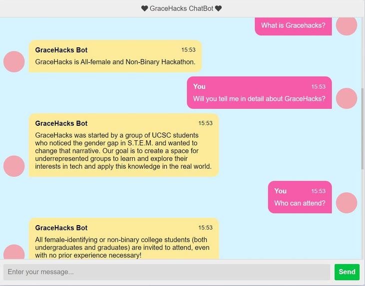 GraceHacks ChatBot – screenshot 3