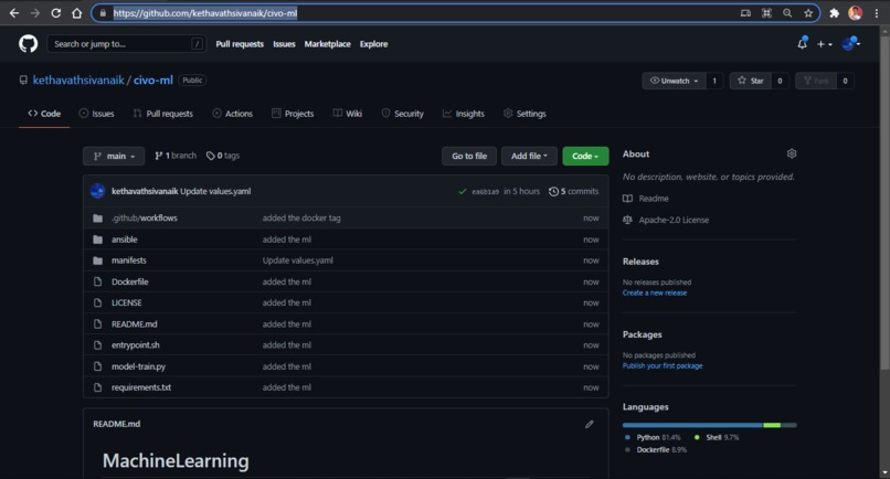 MLOps powered by Civo – screenshot 2