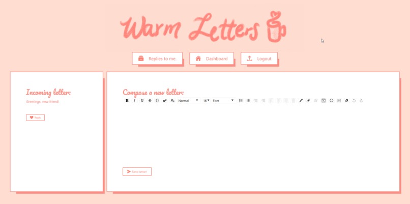 Warm Letters – screenshot 1