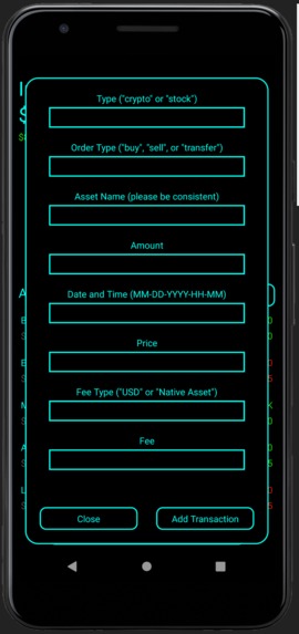 Investment Portfolio – screenshot 3