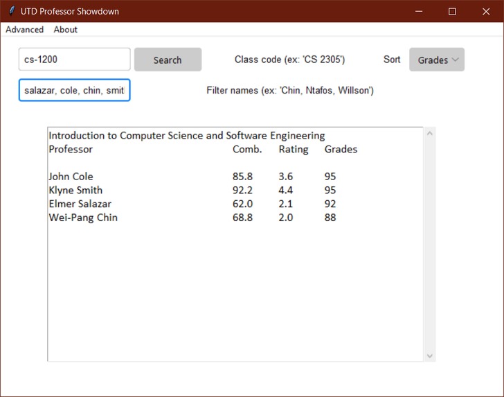 UTD Professor Showdown – screenshot 2