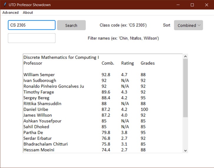 UTD Professor Showdown – screenshot 1