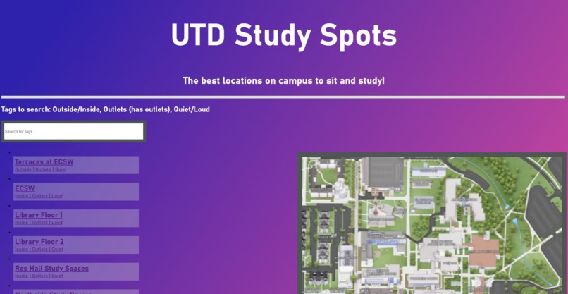UTD Study Spots – screenshot 1
