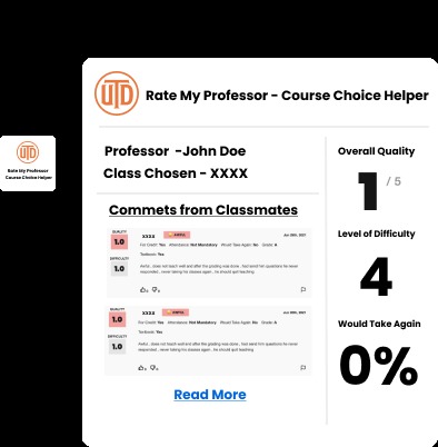 Course Class Recommender – screenshot 1