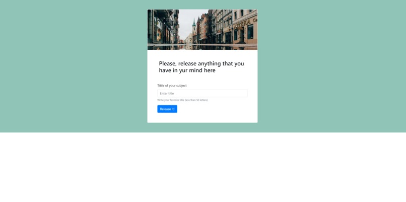 Release your concern – screenshot 1