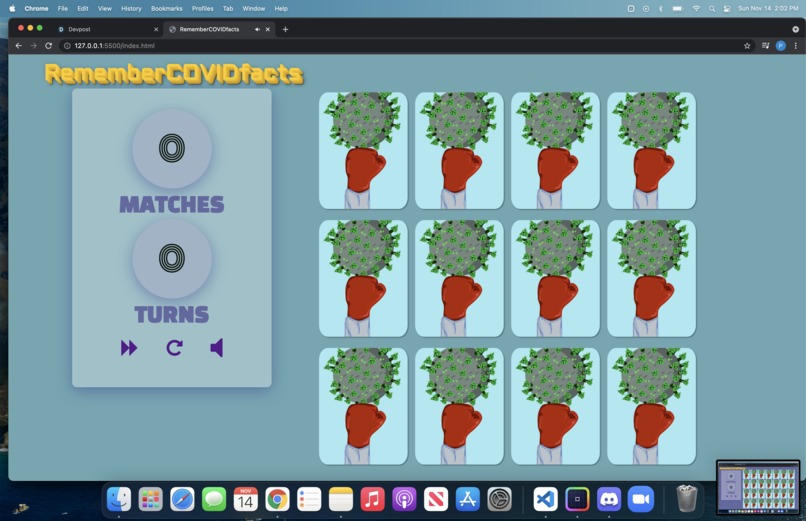 rememberCOVIDfacts – screenshot 2