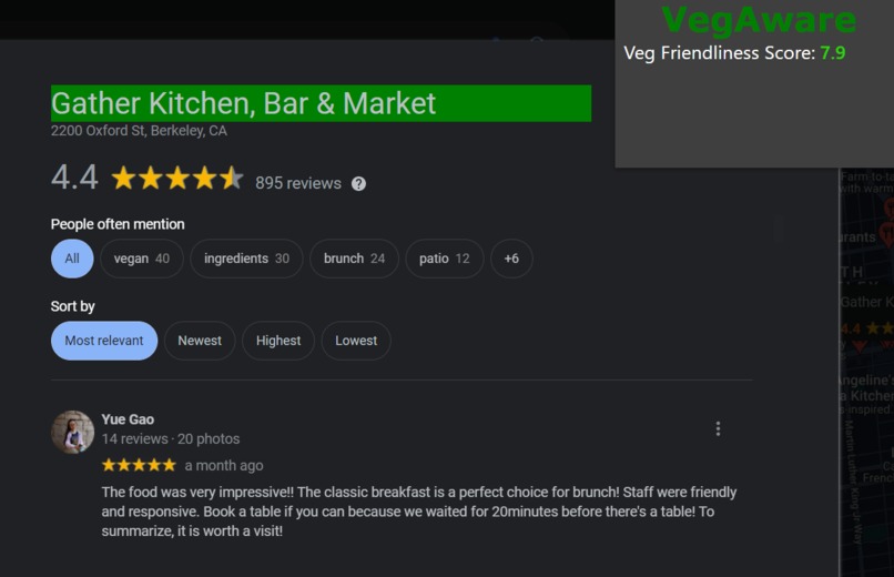 VegOptions – screenshot 1