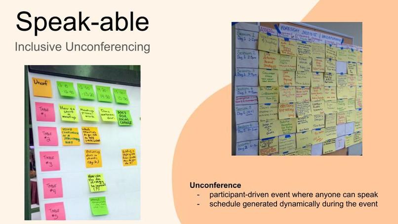 Speak-able: Inclusive Unconferencing – screenshot 3