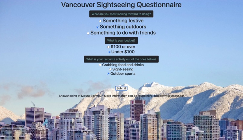 Vancouver In 3 Questions – screenshot 1
