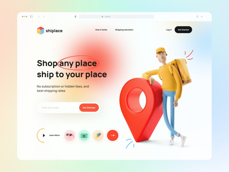 Shipplace- shipping website  – screenshot 1