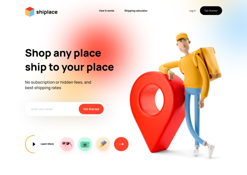 Shipplace- shipping website  – screenshot 2