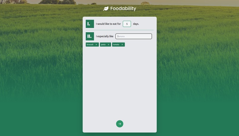 Foodability – screenshot 1
