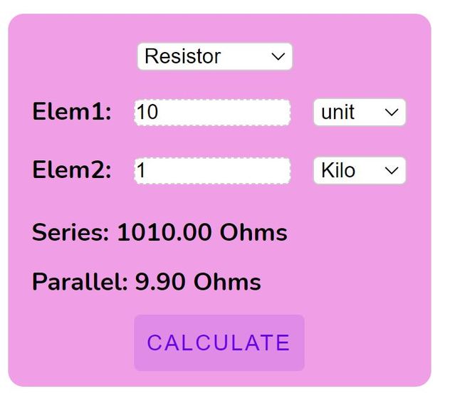 ParallelSeriesCalculator – screenshot 1