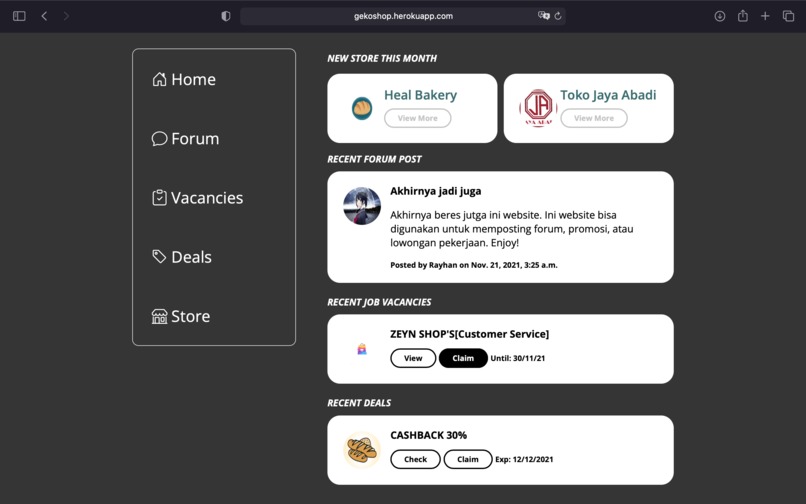 GEKO – screenshot 1