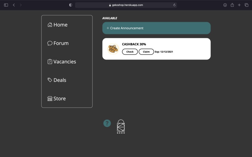 GEKO – screenshot 4