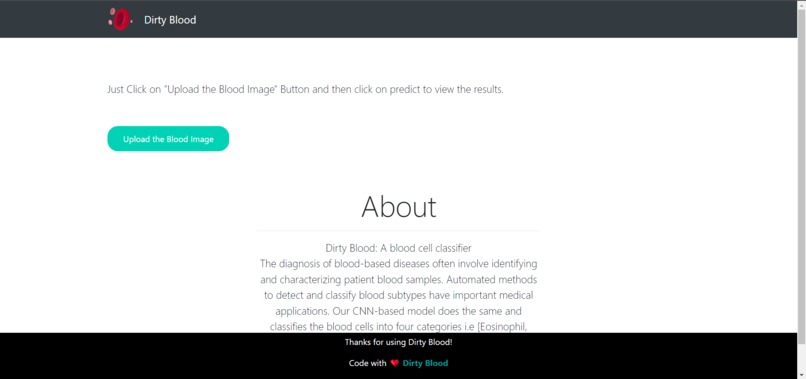 Dirty Blood : a blood cell classifier app – screenshot 5
