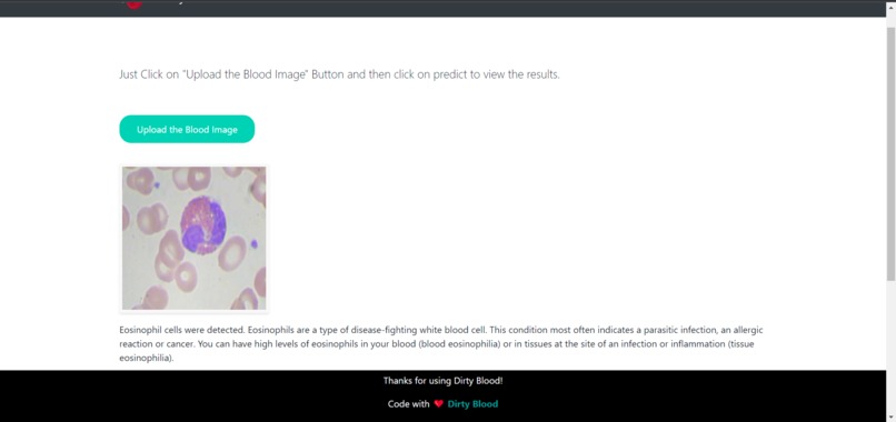 Dirty Blood : a blood cell classifier app – screenshot 6