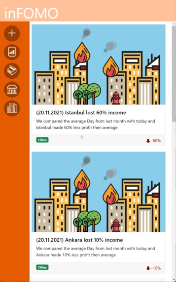 inFOMO – screenshot 1