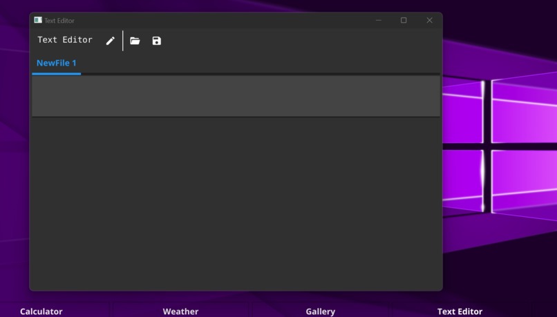 Virtual Operating System Using goLang and fyne – screenshot 1