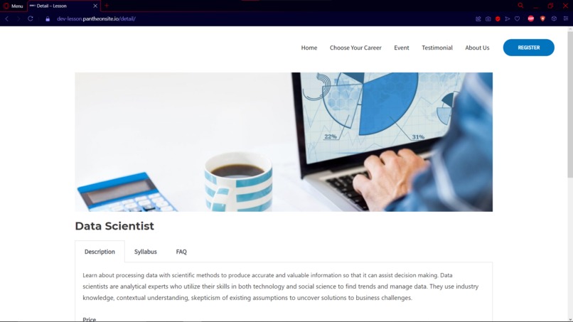 Lesson – screenshot 1