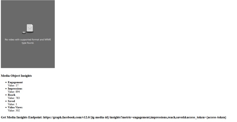 Social Media web report – screenshot 4