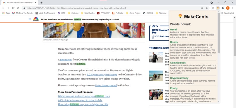 MakeCents – screenshot 1