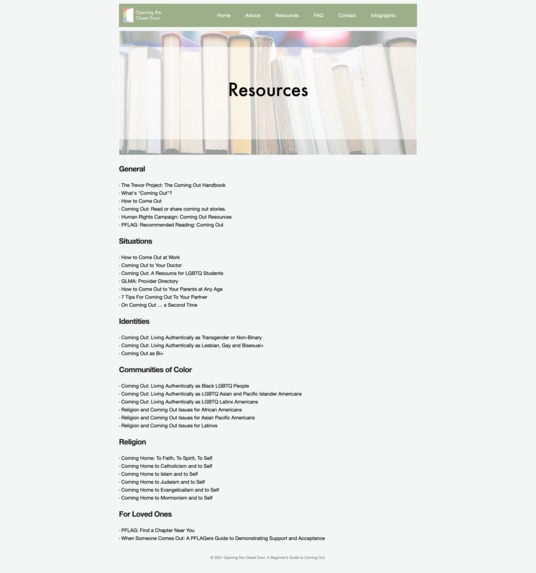 Opening the Closet Door: A Beginner’s Guide to Coming Out – screenshot 4