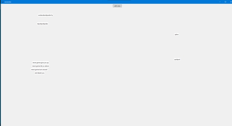 versenotes – screenshot 1