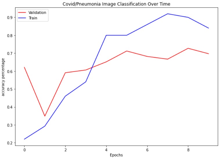 Covid/Pneumonia X-Ray Image Classifier – screenshot 1