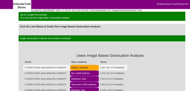 Geo-location Fraud Detector – screenshot 3