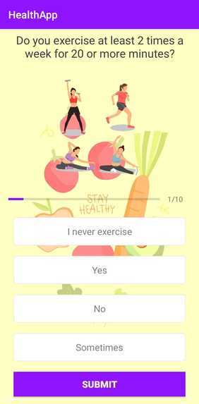 Health and Fitness : Do you have Healthy Routine ? – screenshot 2