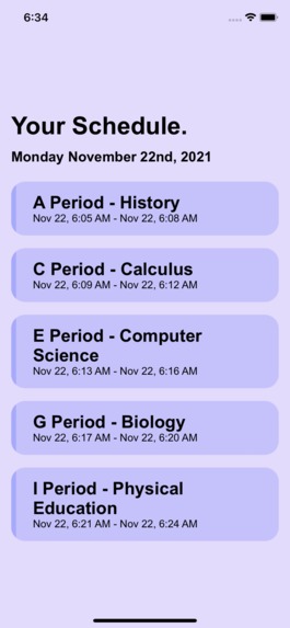 Splanner - Personal school schedule w/ notifications – screenshot 2