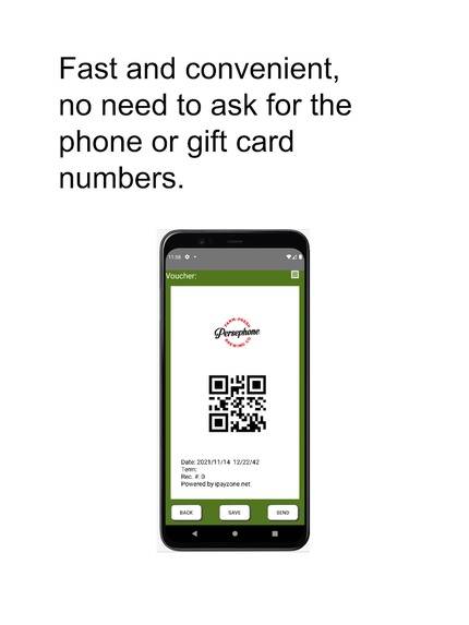 iPayZone Touch Free payments for your Square gift cards – screenshot 2