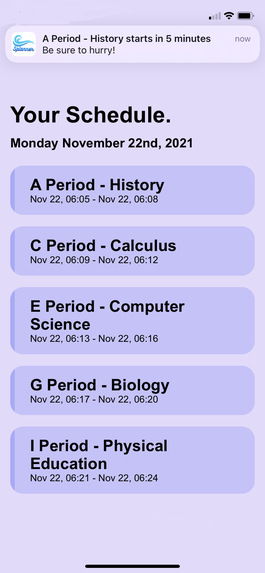 Splanner - Personal school schedule w/ notifications – screenshot 4