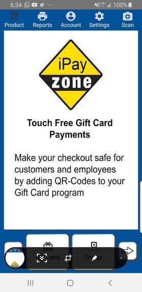 iPayZone Touch Free payments for your Square gift cards – screenshot 10