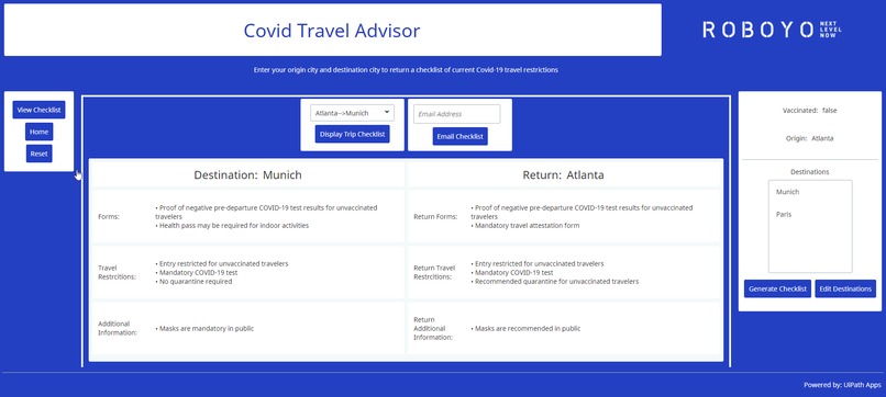 Covid Travel Advisor – screenshot 3