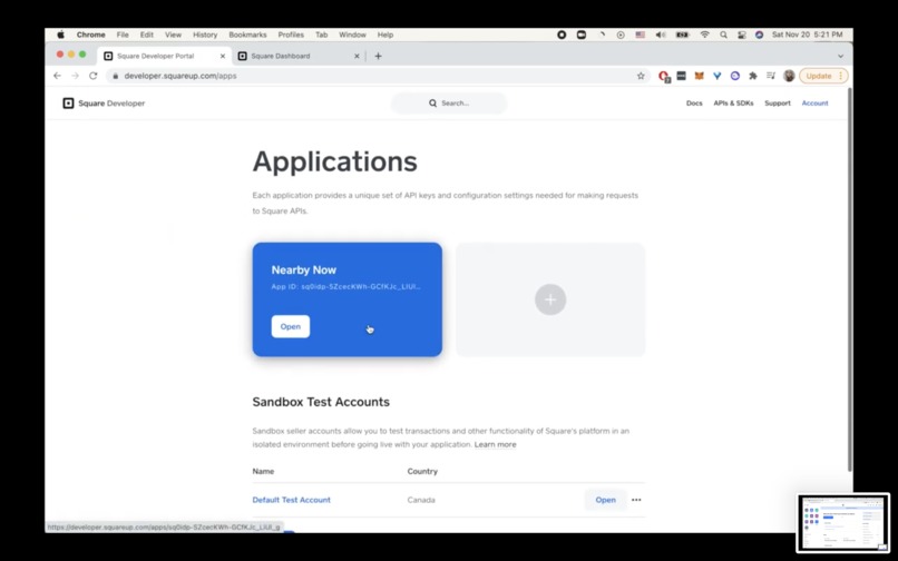 Nearby Now Square API – screenshot 3