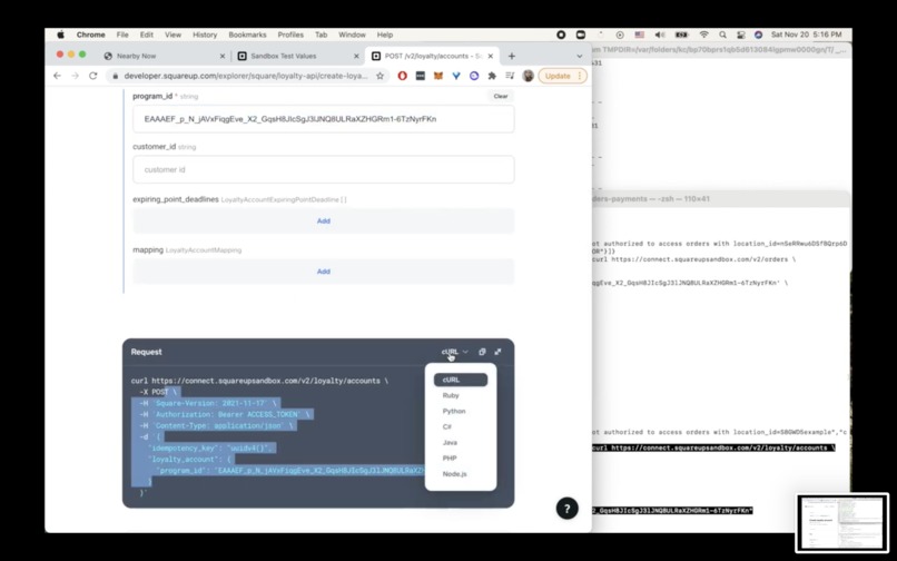 Nearby Now Square API – screenshot 7