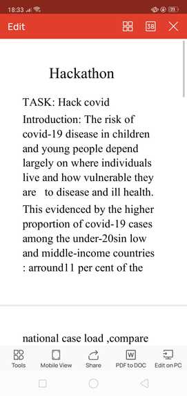 hack covid – screenshot 1