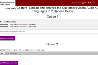 Customers Supports Audio Calls Language Routings