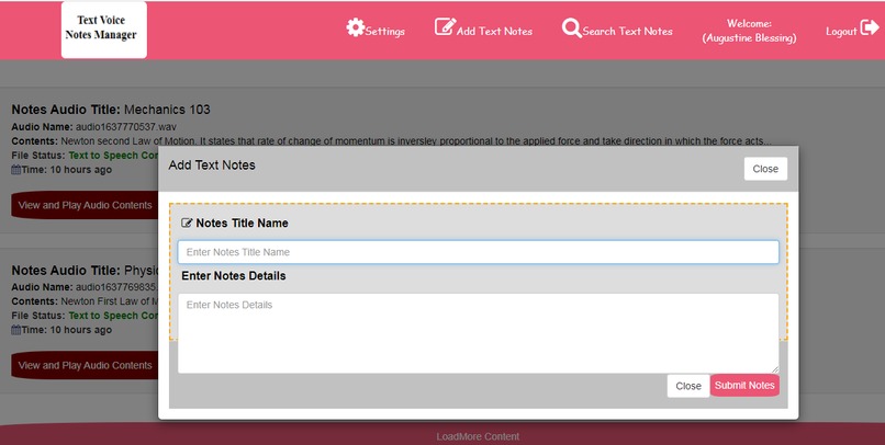 Text Voice Notes Manager – screenshot 4