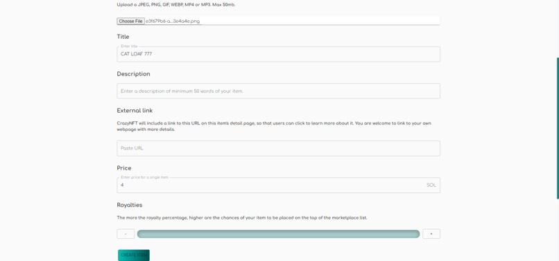 CrazyNFT – screenshot 5