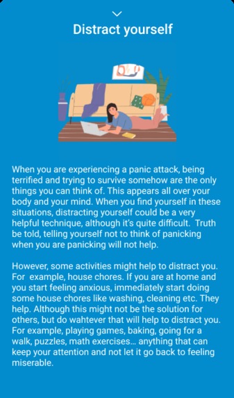 PanicNoter mobile application  – screenshot 6