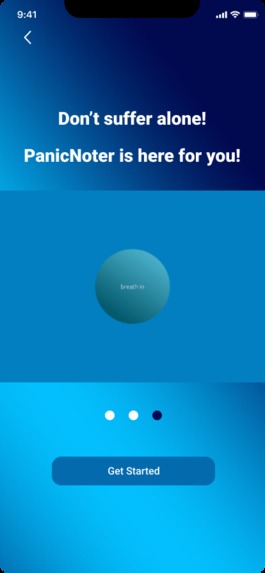 PanicNoter mobile application  – screenshot 7