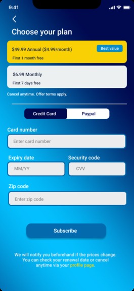PanicNoter mobile application  – screenshot 8