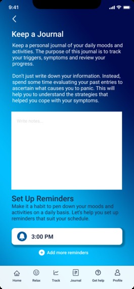 PanicNoter mobile application  – screenshot 18
