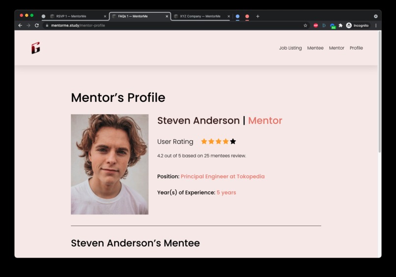 MentorMe – screenshot 4