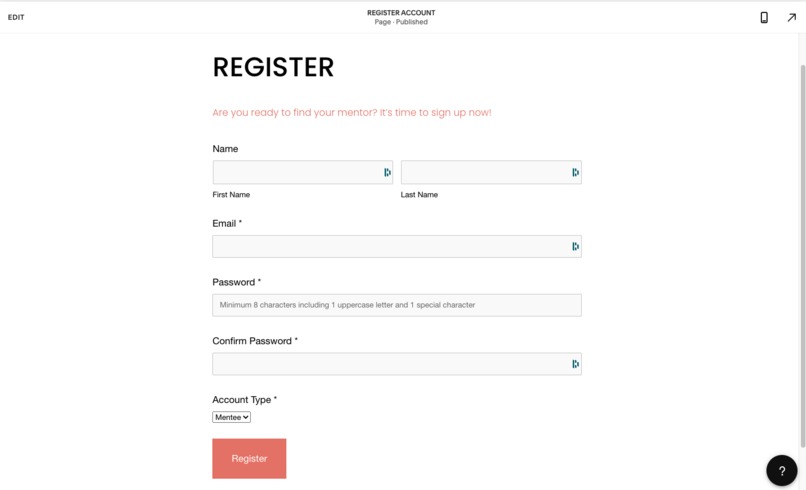 MentorMe – screenshot 2
